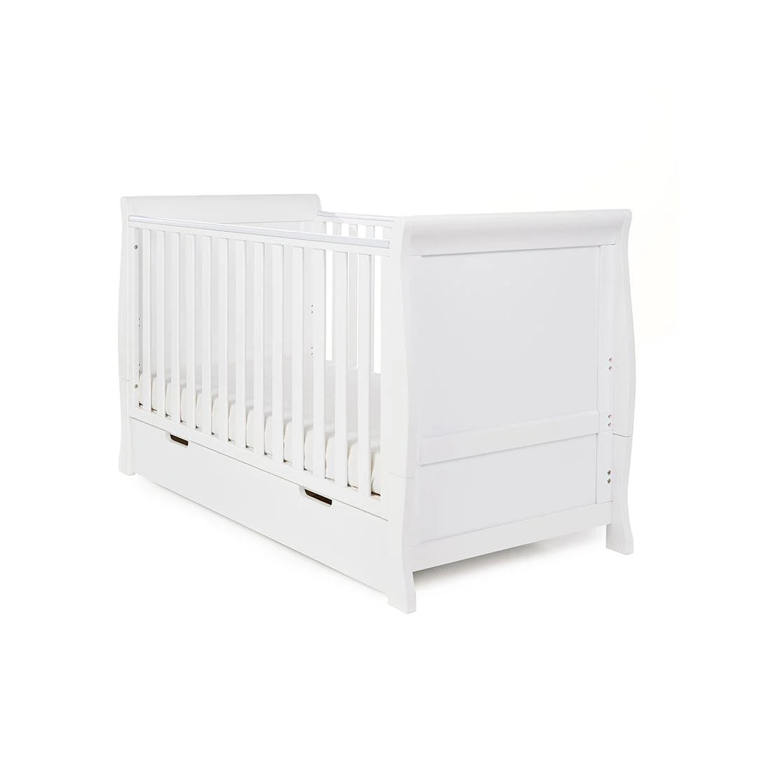 Obaby Stamford Classic Cot Bed - White - Image 8