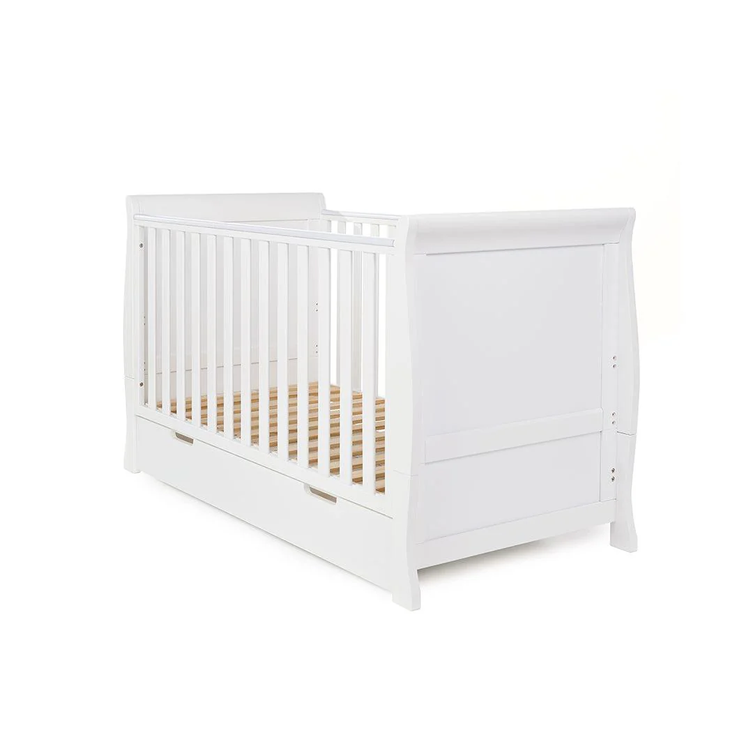 Obaby Stamford Classic Cot Bed - White - Image 9