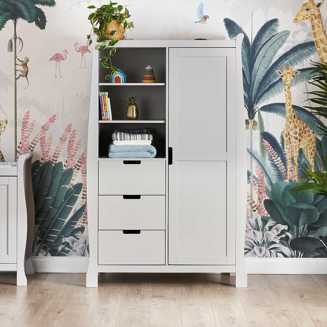 Obaby Stamford Double Wardrobe - Warm Grey - Image 2