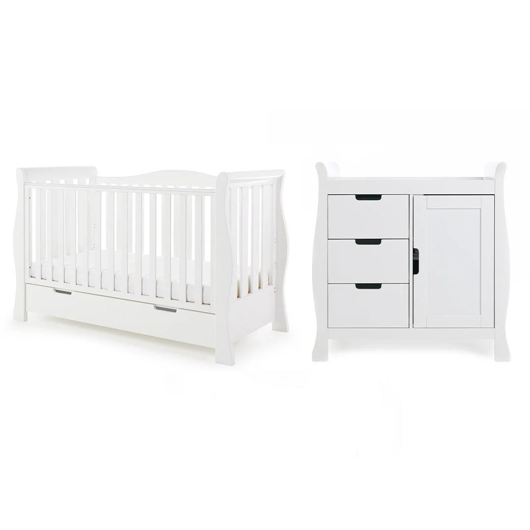 Obaby Stamford Luxe 2 Piece Room Set - White