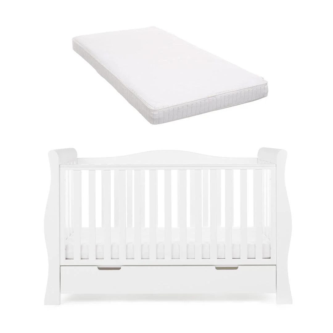 Obaby Stamford Luxe Cot Bed - White - Image 10
