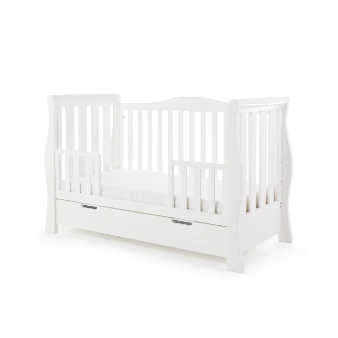 Obaby Stamford Luxe Cot Bed - White - Image 7