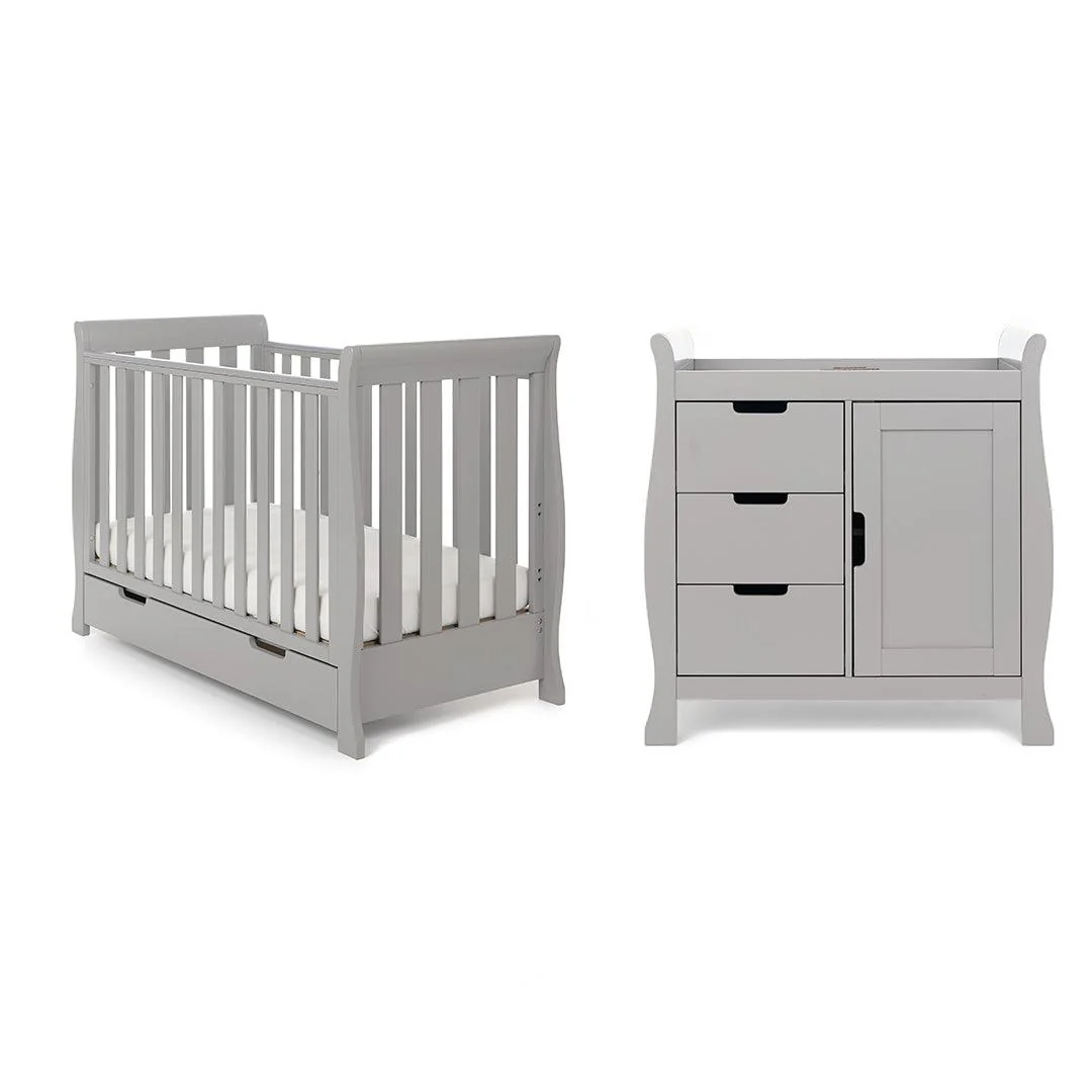 Obaby Stamford Mini 2 Piece Room Set - Warm Grey