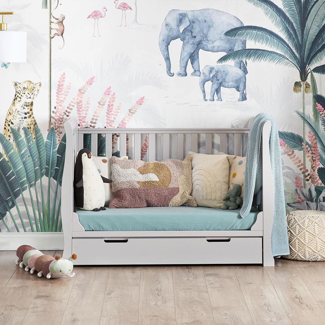 Obaby Stamford Mini Cot Bed - Warm Grey - Image 3