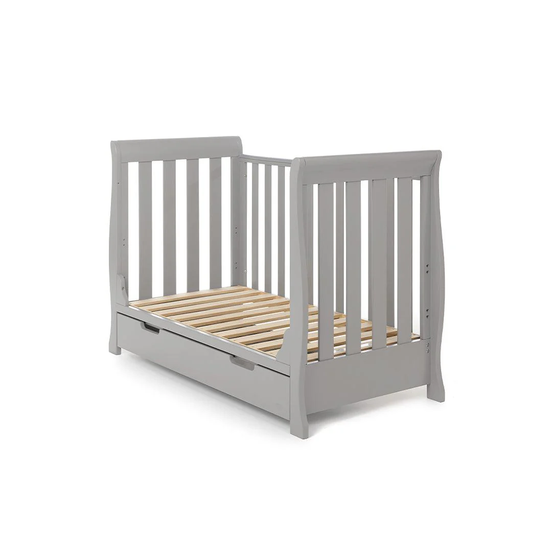 Obaby Stamford Mini Cot Bed - Warm Grey - Image 5