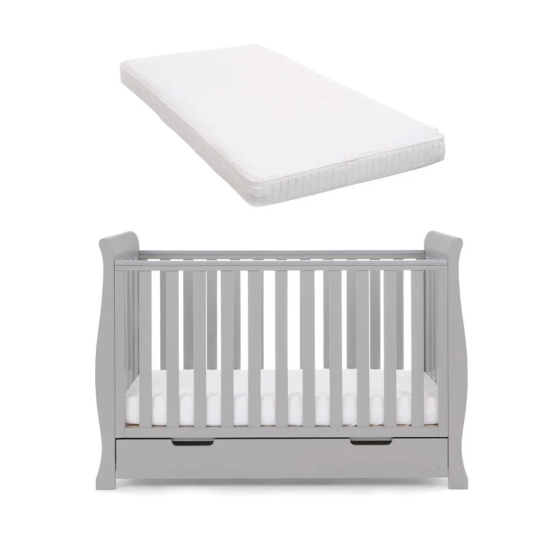 Obaby Stamford Mini Cot Bed - Warm Grey - Image 8