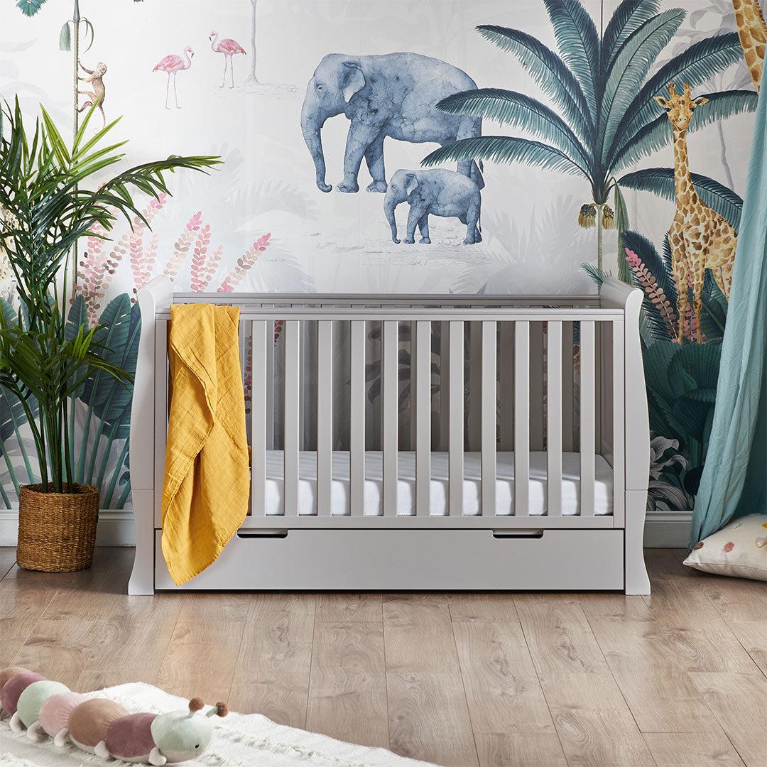 Obaby Stamford Space Saver Cot - Warm Grey - Image 3