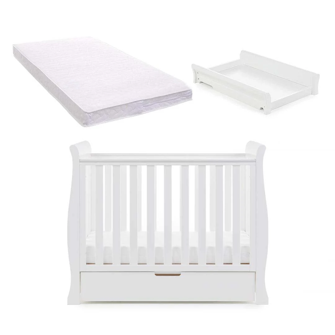 Obaby Stamford Space Saver Cot - White - Image 11