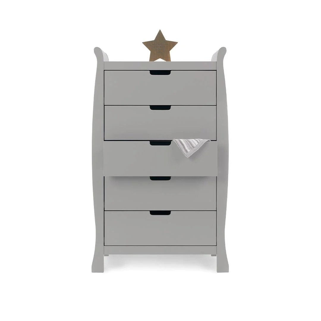 Obaby Stamford Tall Chest Of Drawers - Warm Grey - Image 2