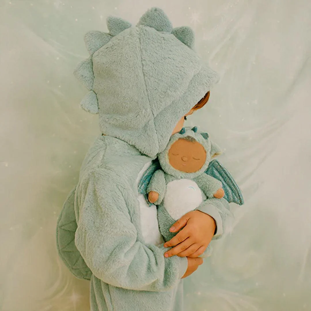 Olli Ella Cozy Dinkum Dragon - Ash Green - Image 4