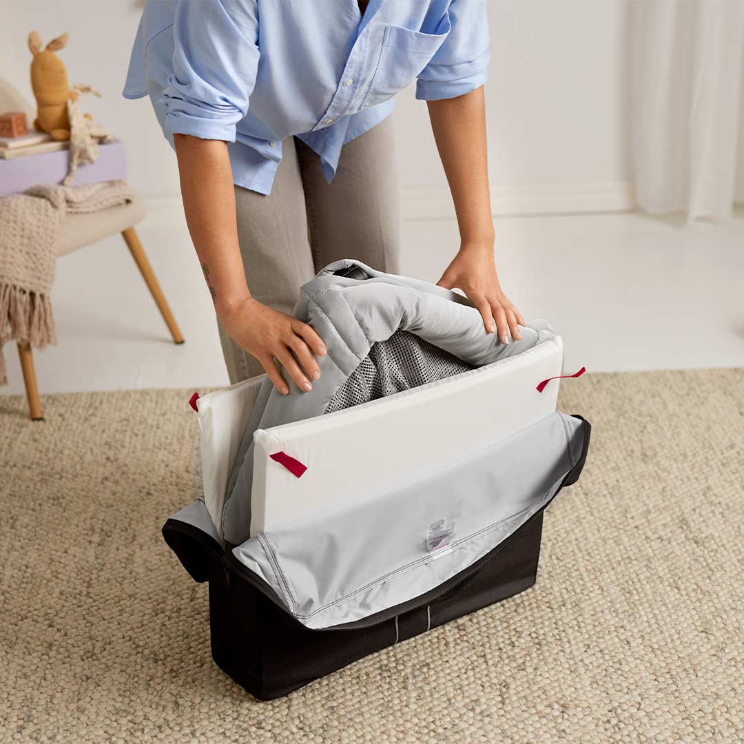 BabyBjorn Travel Cot Light - Silver - Image 3