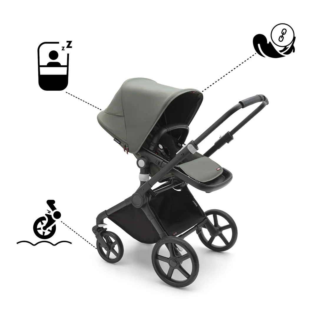 Bugaboo Fox Cub Complete Pushchair - Forest Green - Image 7