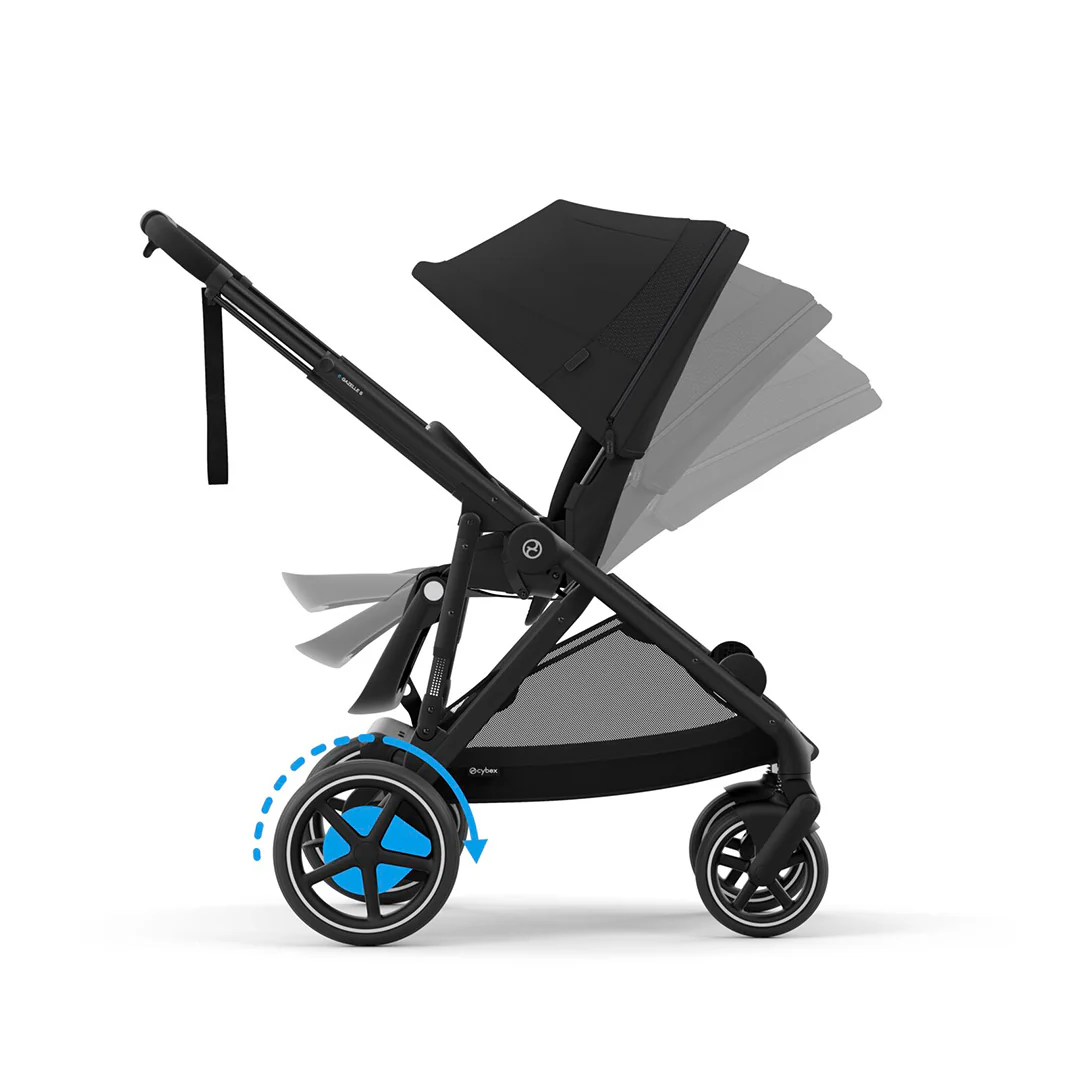 Outlet - CYBEX e-Gazelle S Pushchair - Moon Black - Image 10