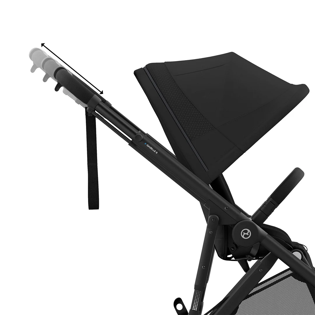 Outlet - CYBEX e-Gazelle S Pushchair - Moon Black - Image 9