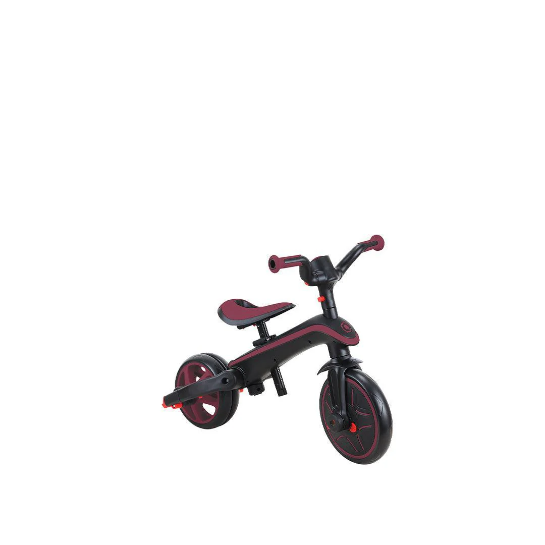 Globber Explorer Trike Foldable 4 in 1 - Burgundy - Image 8