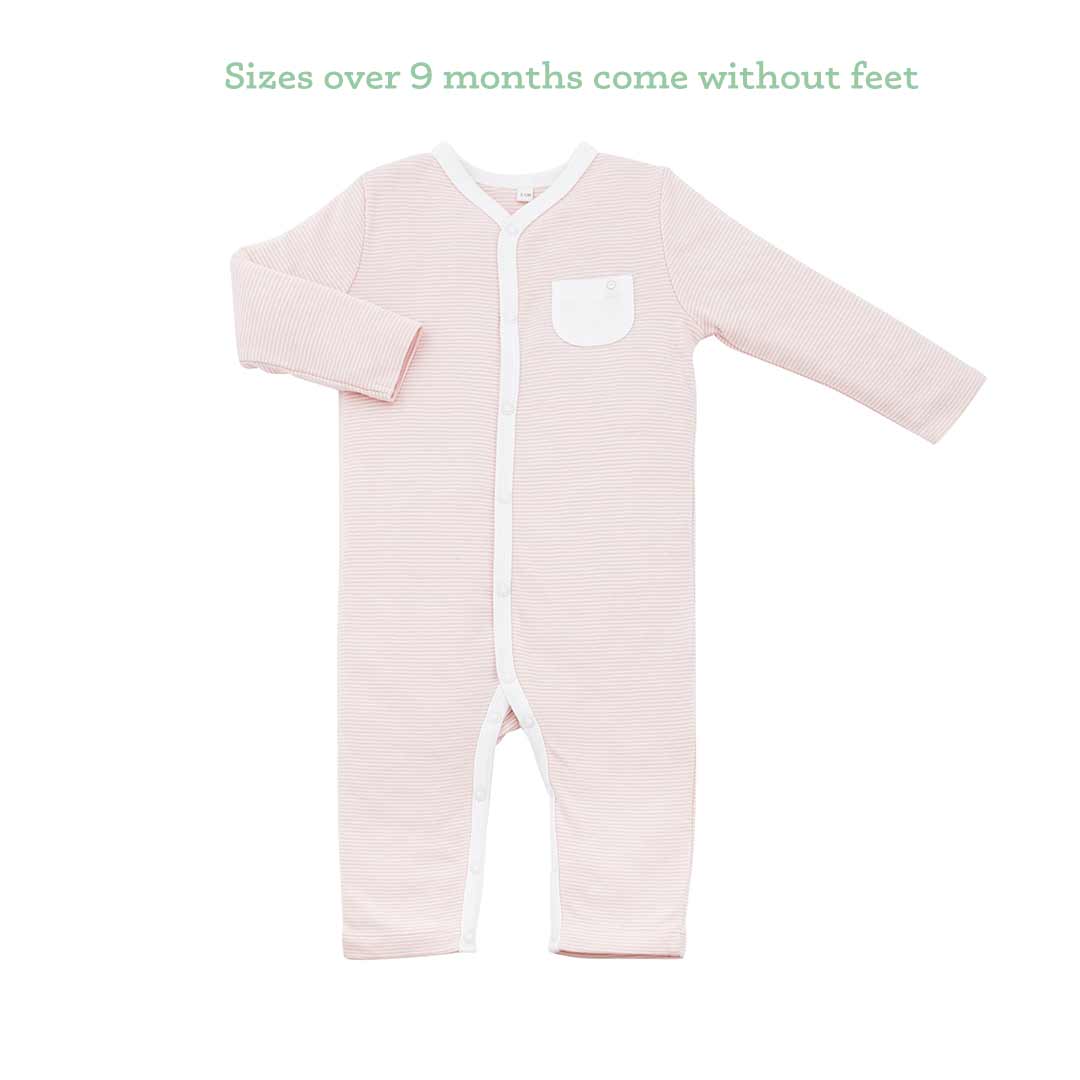 Outlet - MORI Front Opening Sleepsuit - Blush - Image 2