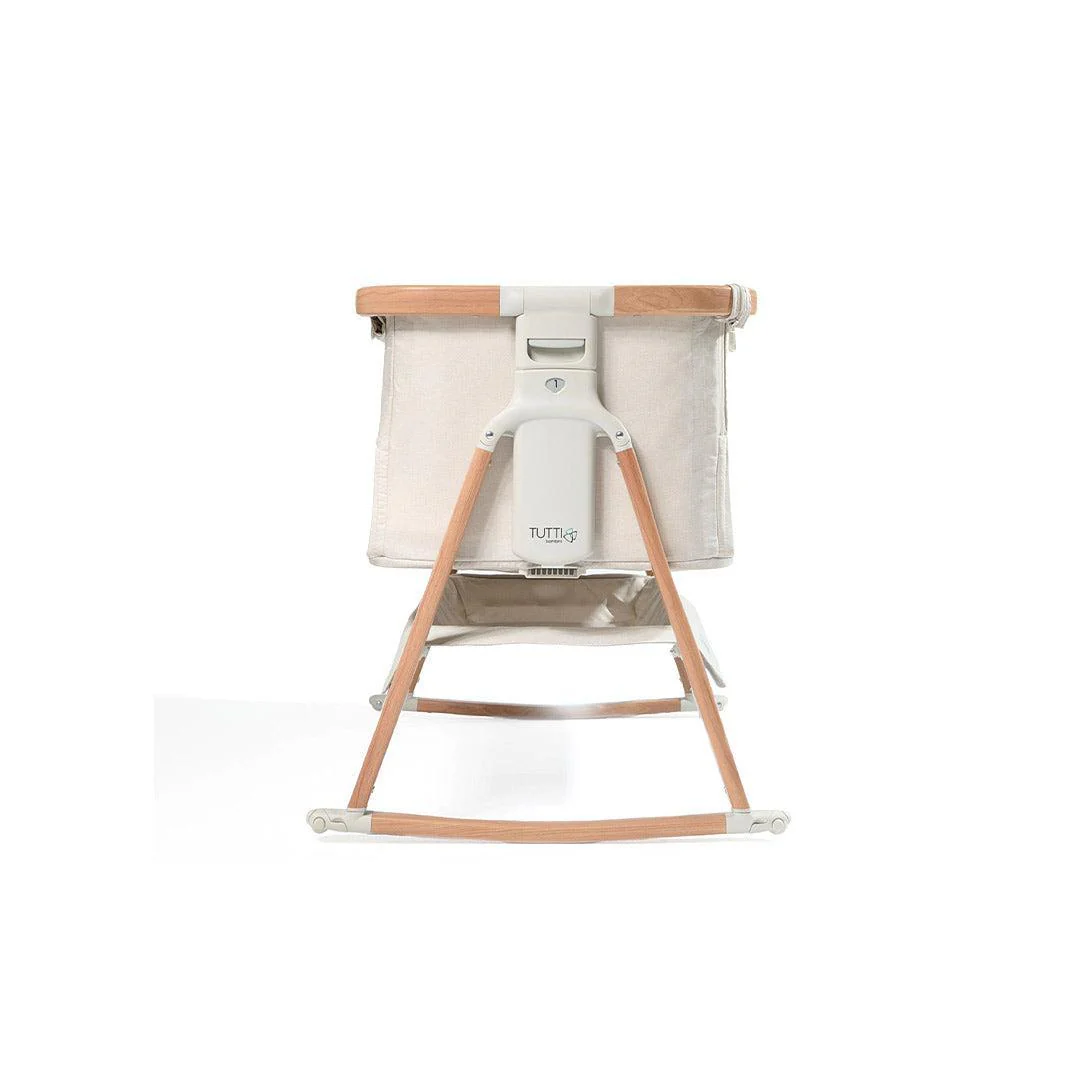 Tutti Bambini CoZee Air Bedside Crib - Scandinavian Walnut/Ecru - Image 12