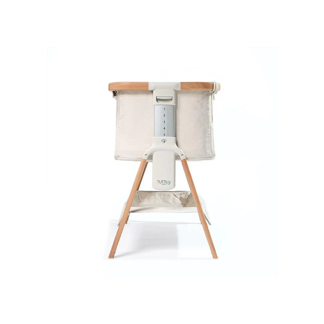 Tutti Bambini CoZee Air Bedside Crib - Scandinavian Walnut/Ecru - Image 14