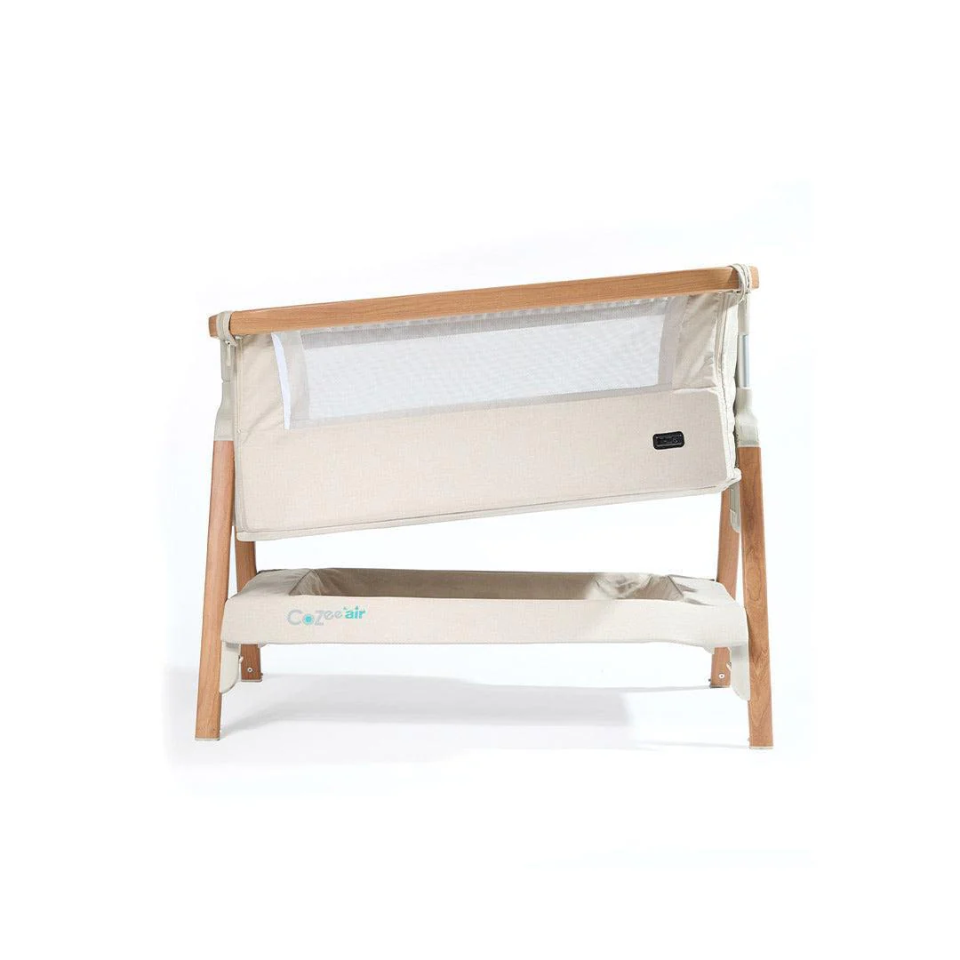 Tutti Bambini CoZee Air Bedside Crib - Scandinavian Walnut/Ecru - Image 15
