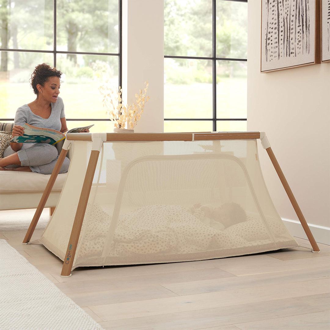 Outlet - Tutti Bambini Cozee Go Day & Night Bundle - Scandanavian Walnut/Ecru - Image 2