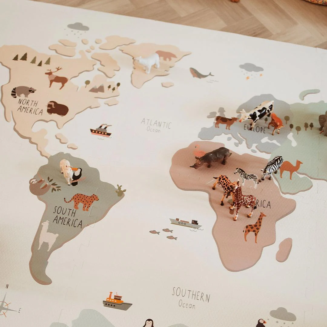 Play & Go Tiloo Puzzle Play Mat - World Map - Image 2