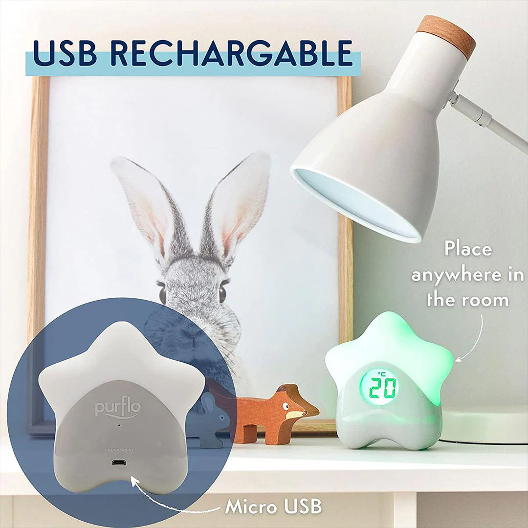 Purflo Starlight Colour-Changing Room Thermometer - Image 4