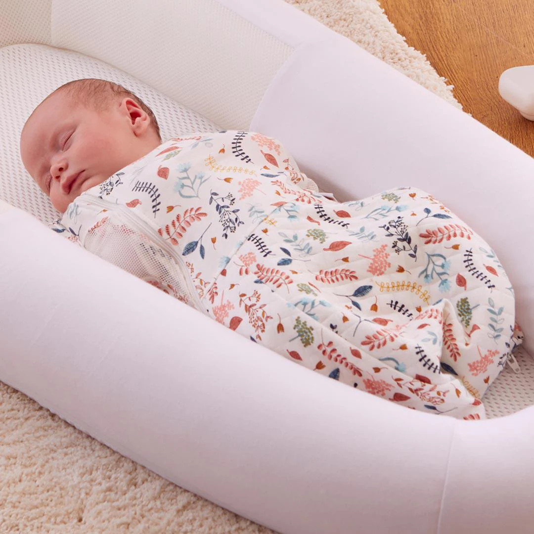 Purflo Swaddle To Sleep Bag - Botanical - TOG 2.5 - Image 2