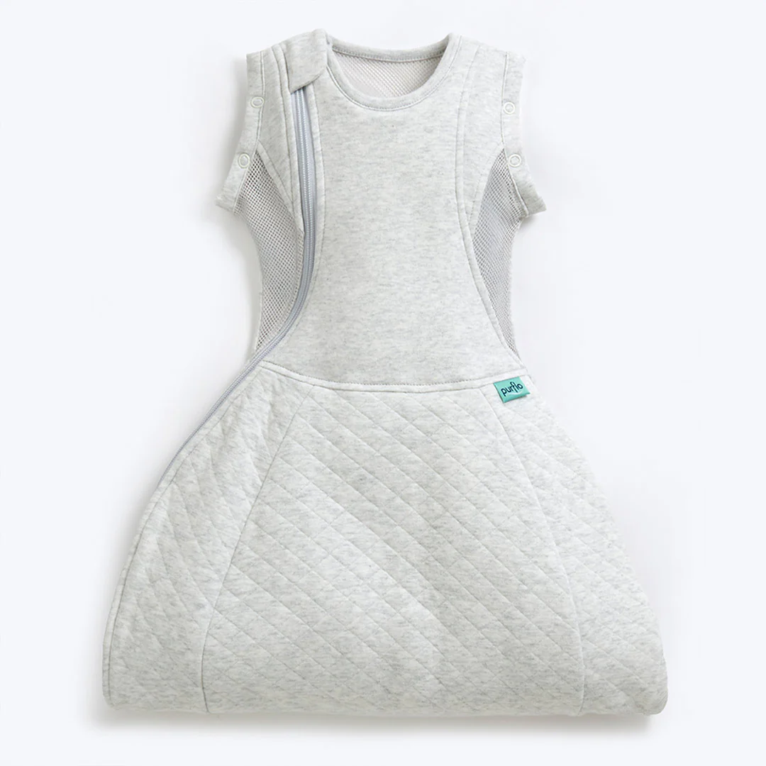 Purflo Swaddle To Sleep Bag - Minimal Grey - TOG 2.5 - Image 2