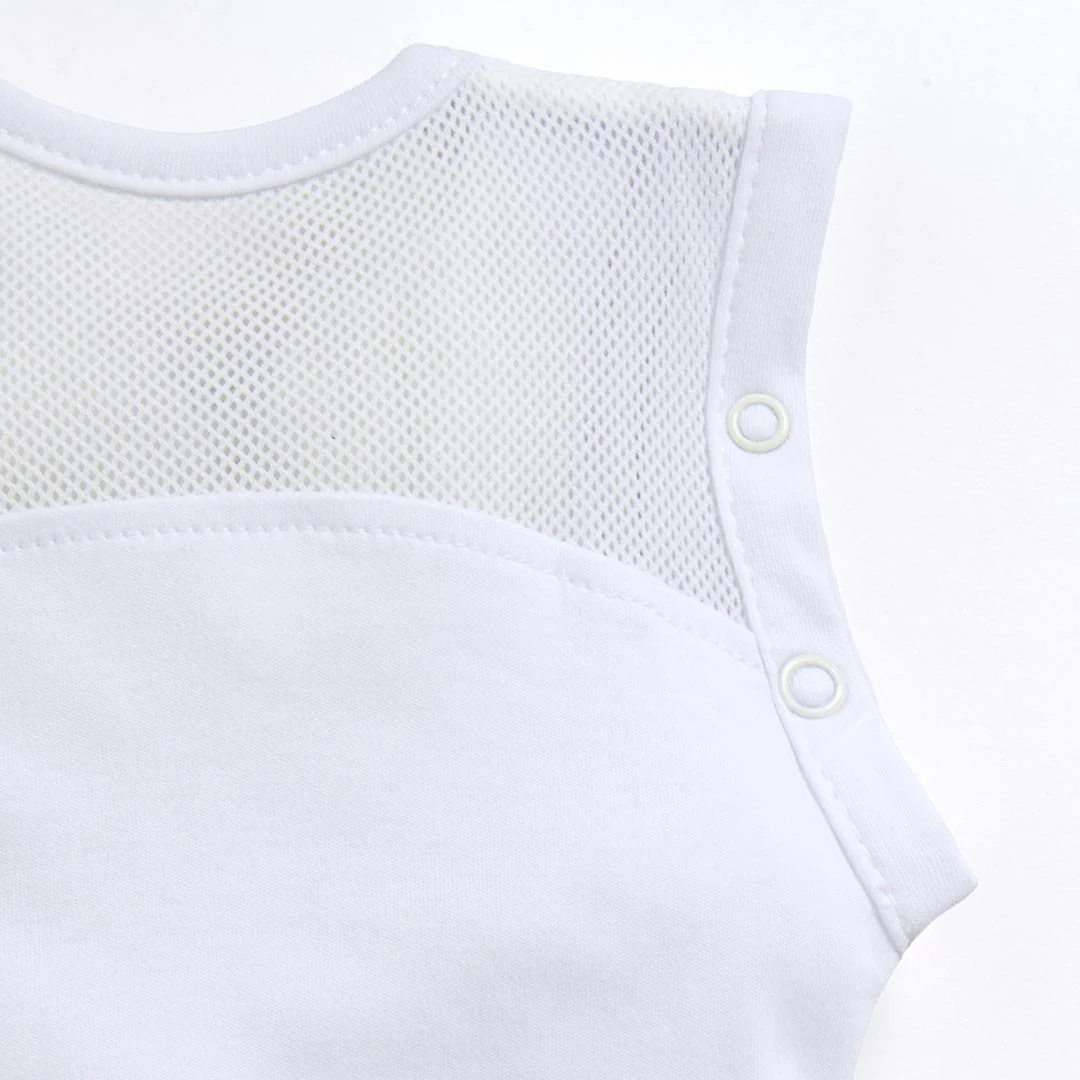 Purflo Swaddle To Sleep Bag - Soft White - TOG 2.5 - Image 4