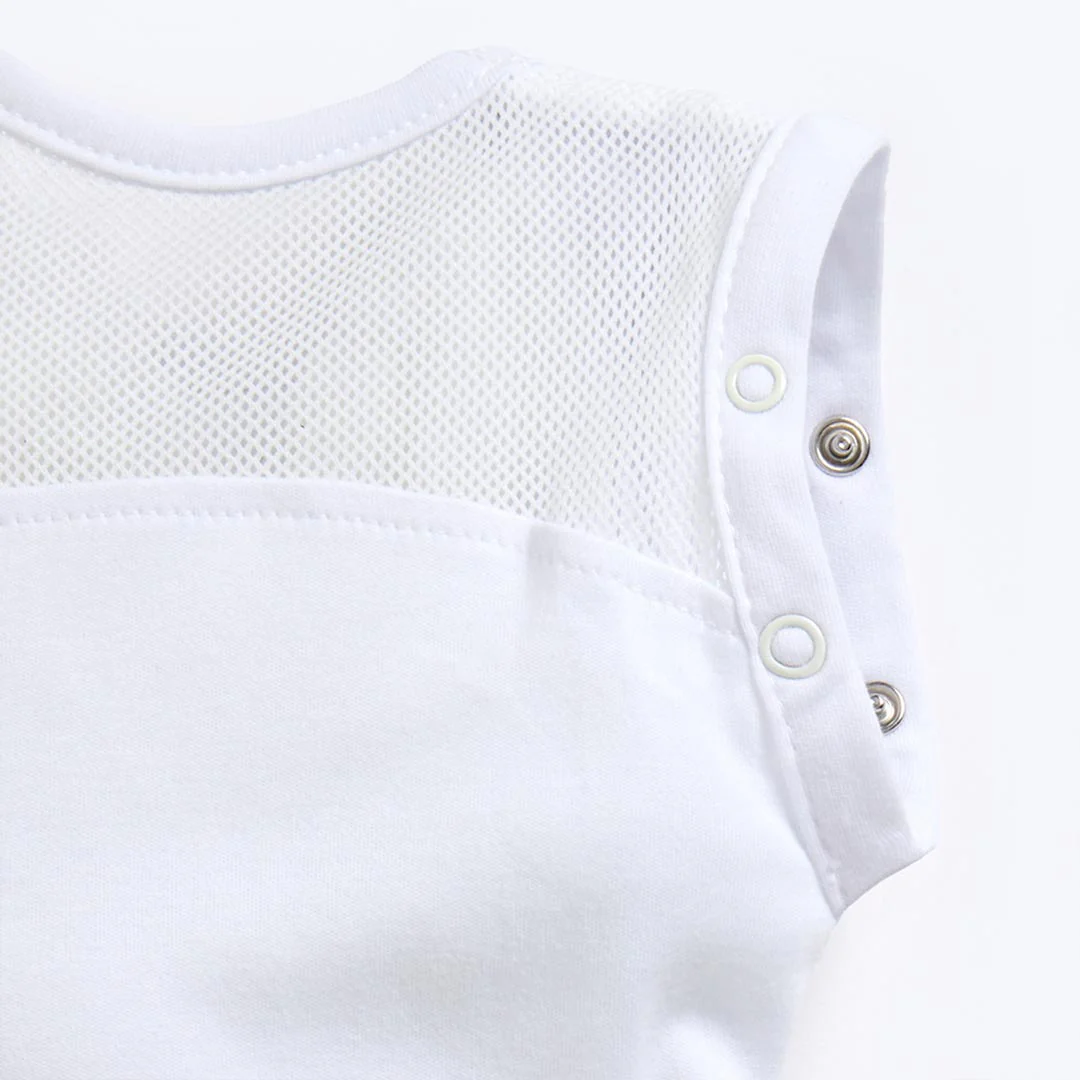 Purflo Swaddle To Sleep Bag - Soft White - TOG 2.5 - Image 5