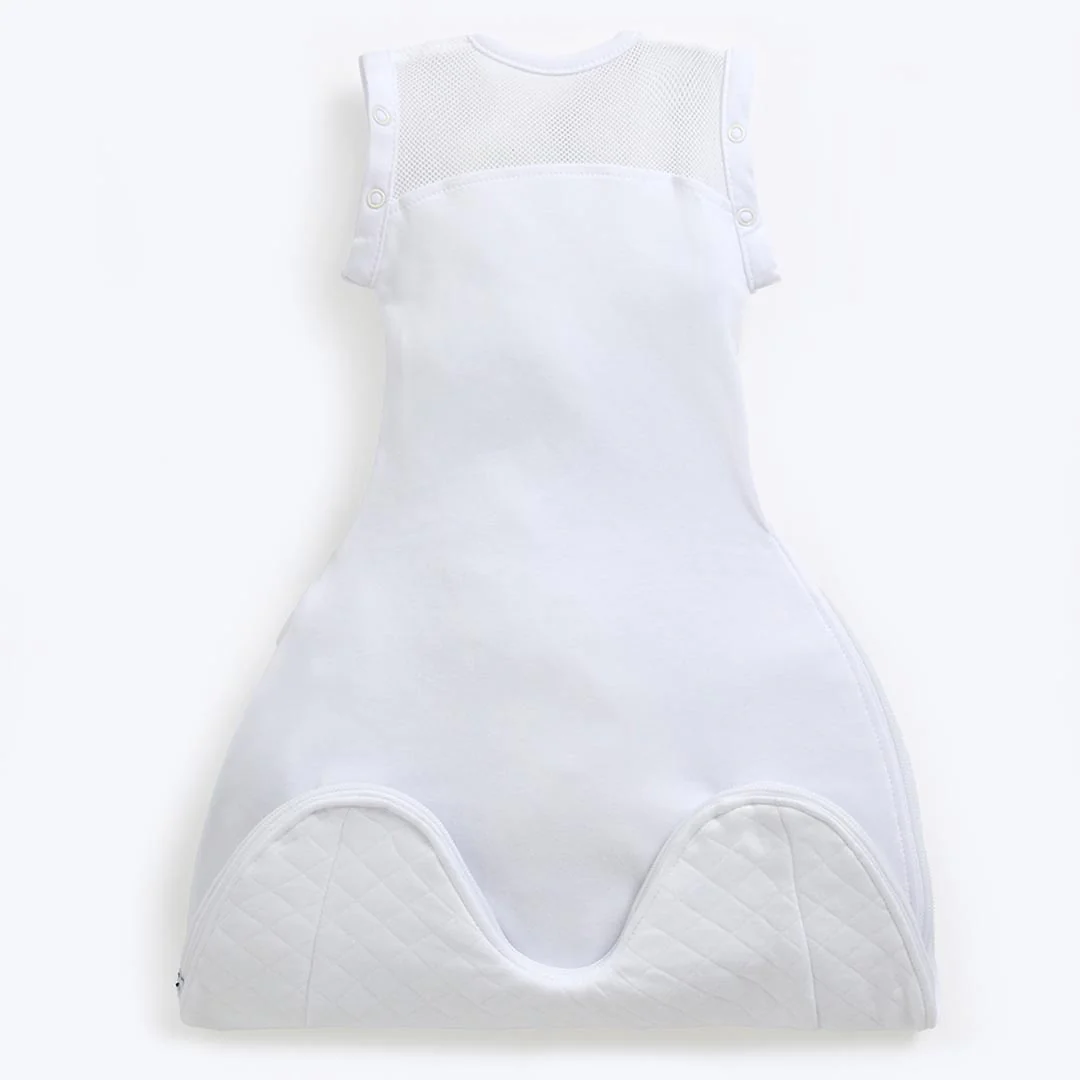 Purflo Swaddle To Sleep Bag - Soft White - TOG 2.5 - Image 9