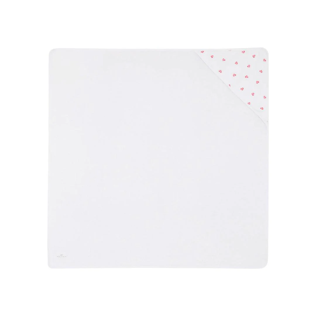 Rosa & Blue Hooded Towel - Heart - Image 4