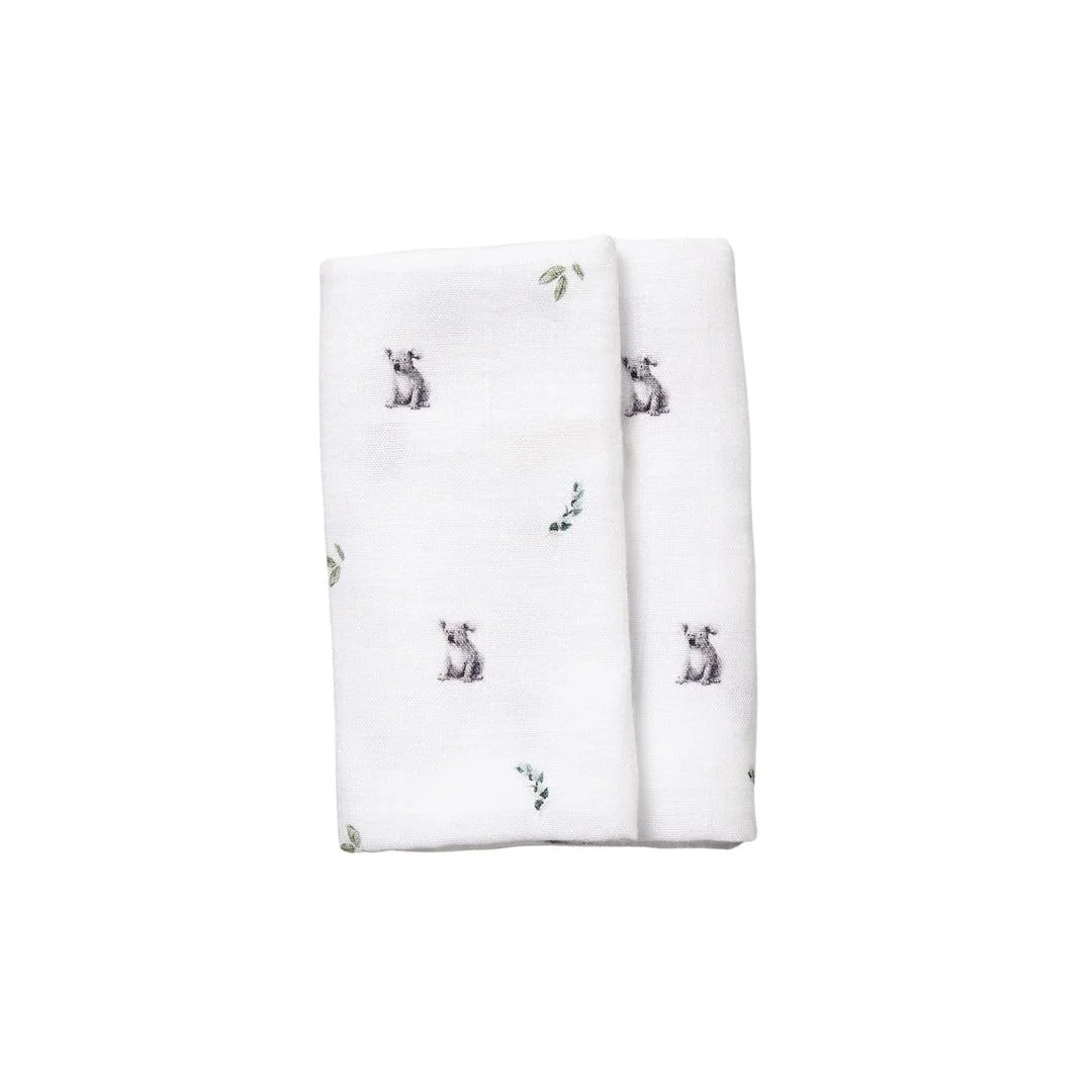 Rosa & Blue Muslin Squares - Koala - 3 Pack - Image 4