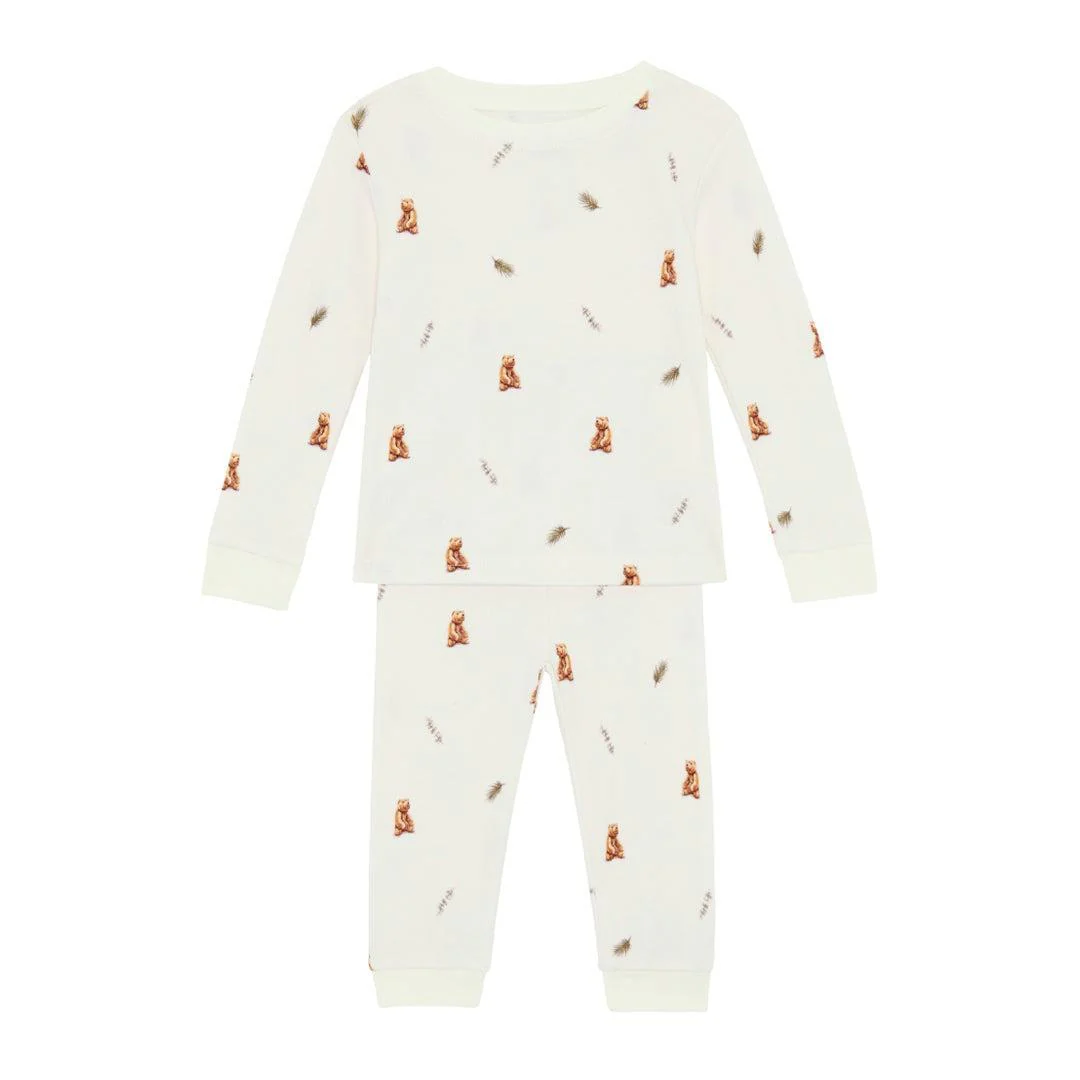 Rosa & Blue Pyjamas - Brown Bear