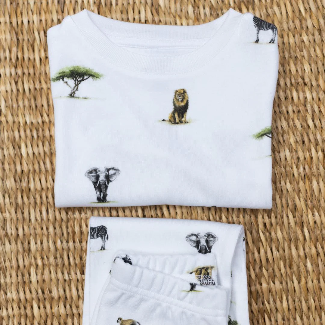 Rosa & Blue Pyjamas - Safari - Image 3