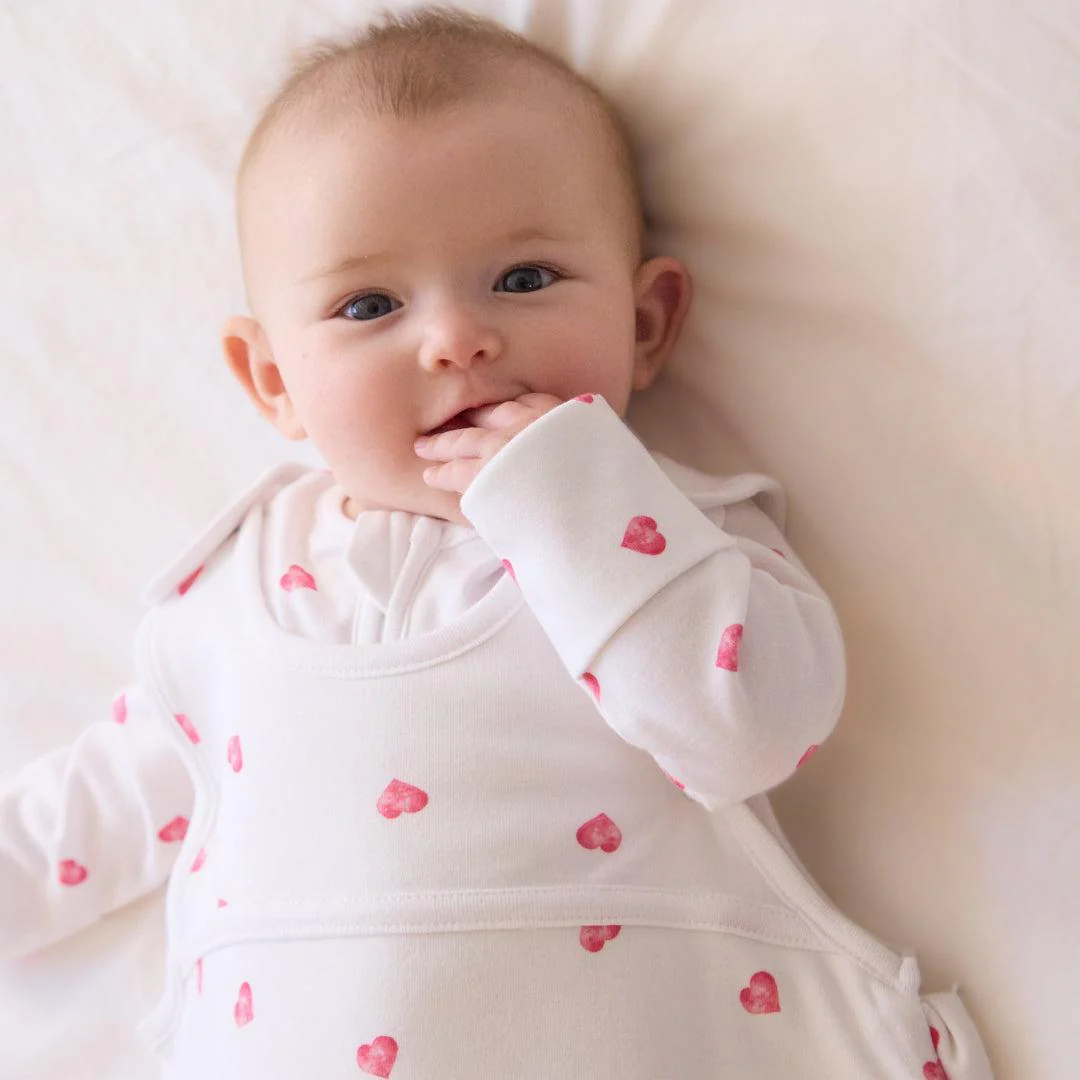 Rosa & Blue Sleeping Bag - 2.5 Tog - Heart - Image 2