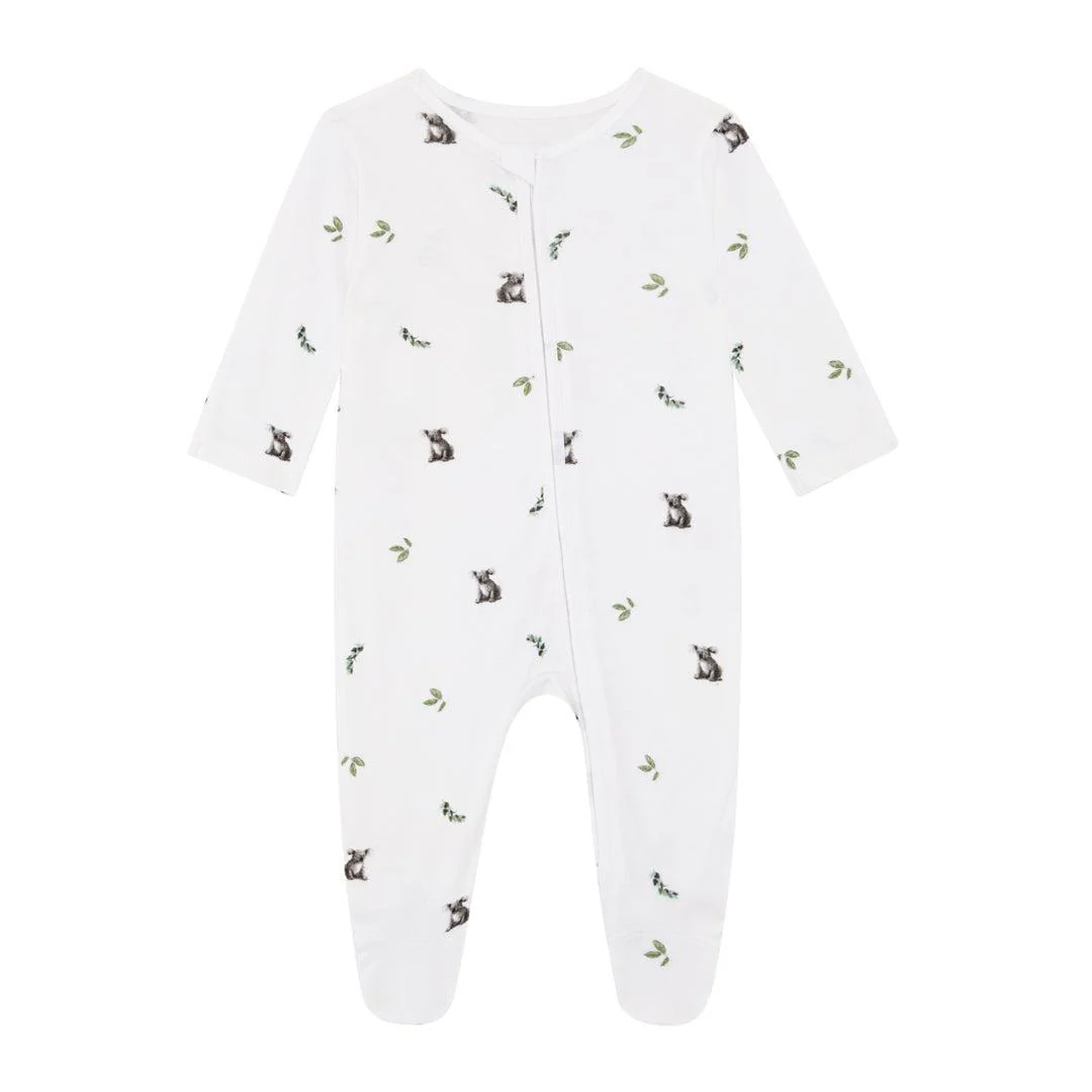 Rosa & Blue Sleepsuit - Koala