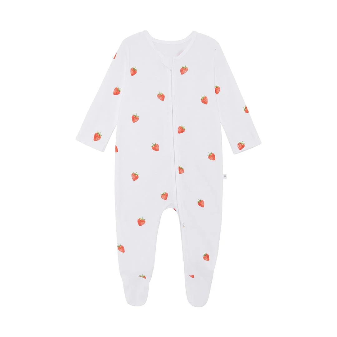 Rosa & Blue Sleepsuit - Strawberry