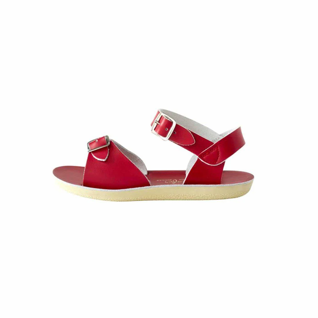Salt-Water Sun-San Kids Sandals - Surfer - Red - Image 3