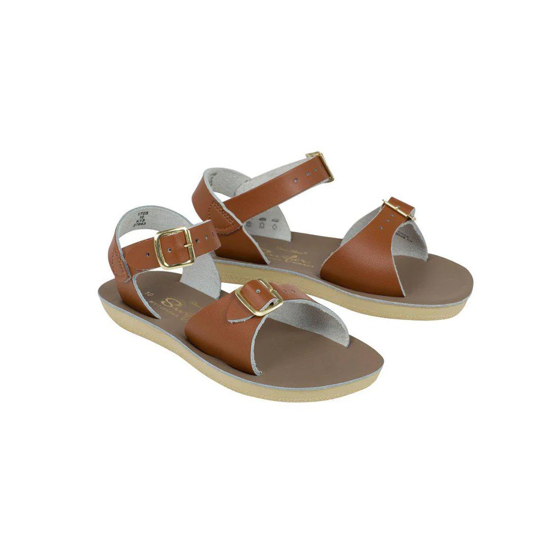 Salt-Water Sun-San Kids Sandals - Surfer - Tan - Image 3