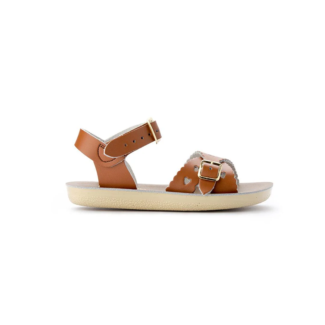 Salt-Water Sun-San Kids Sandals - Sweetheart - Tan - Image 4