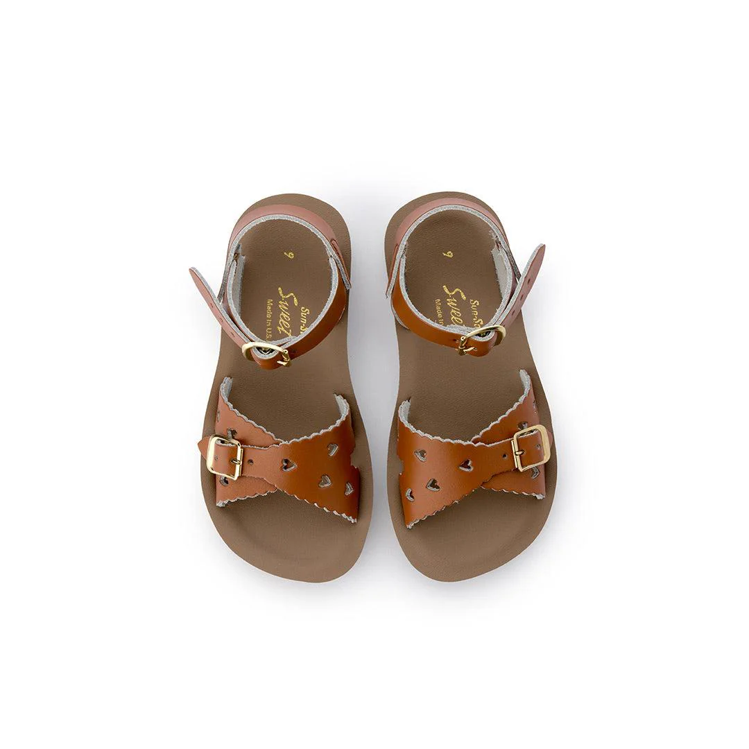 Salt-Water Sun-San Kids Sandals - Sweetheart - Tan - Image 5