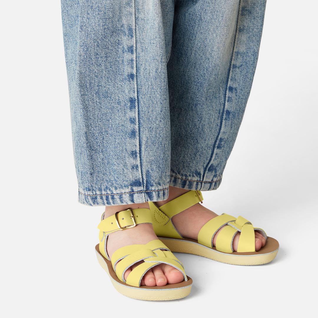 Salt-Water Sun-San Kids Sandals - Swimmer - Butter Yellow - Image 2