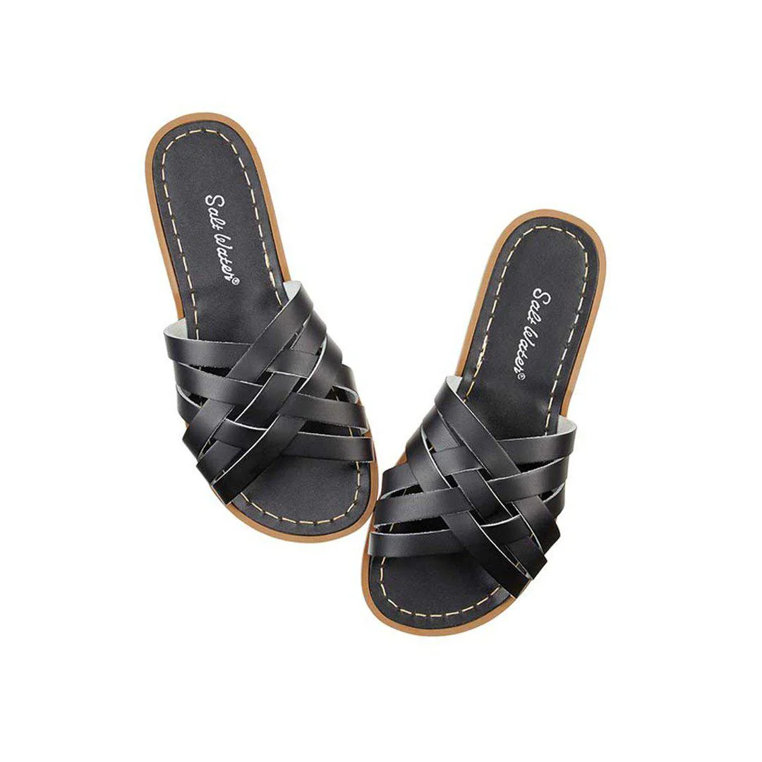 Salt-Water Adults Sandals - Retro Slide - Black - Image 2