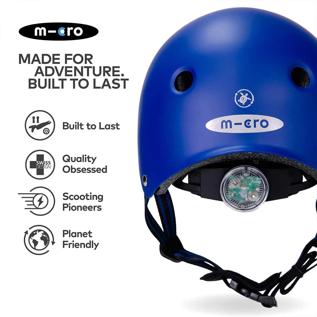 Micro Scooters Eco Matt Helmet - Blue - Image 4
