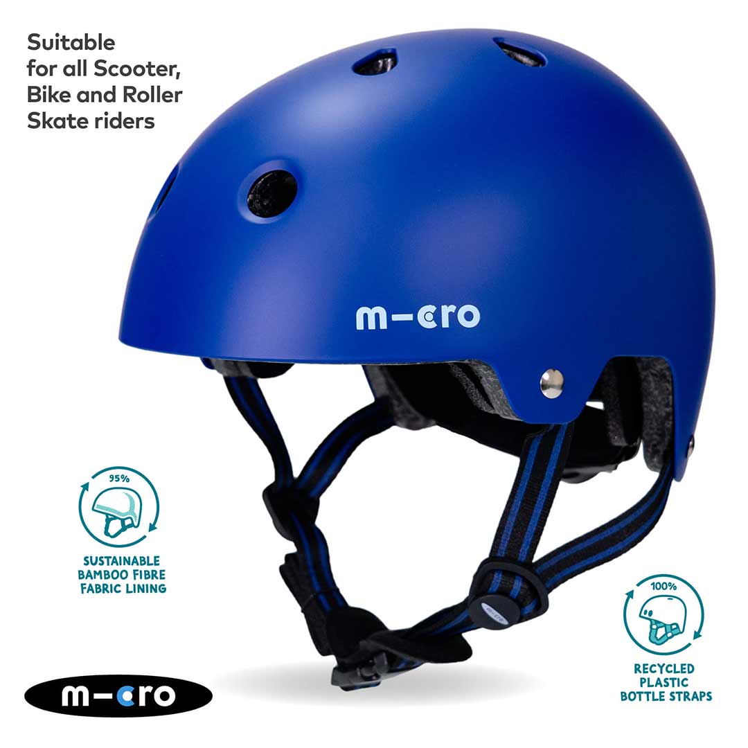 Micro Scooters Eco Matt Helmet - Blue - Image 6