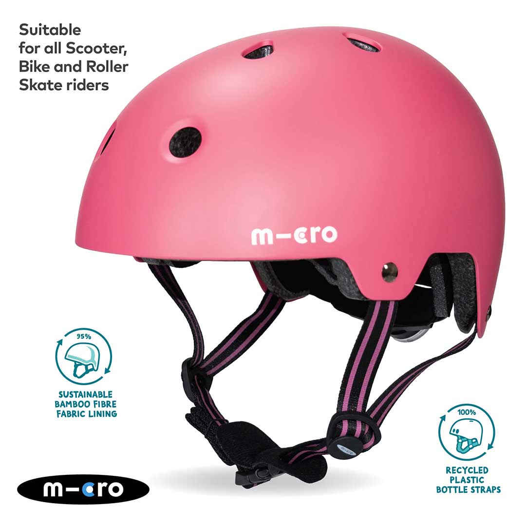Micro Scooters Eco Matt Helmet - Pink - Image 6