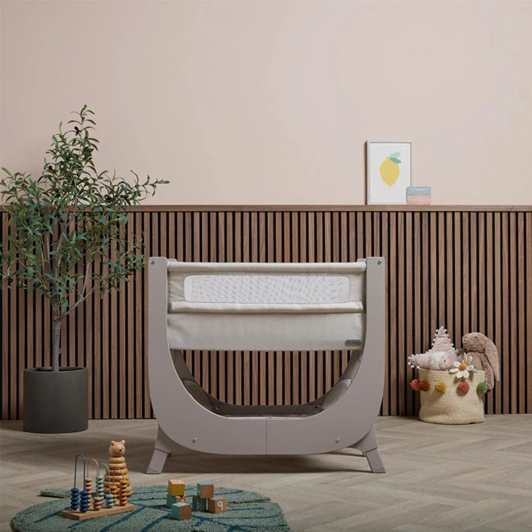Shnuggle Air Lite Bedside Crib Bundle - Taupe - Image 9
