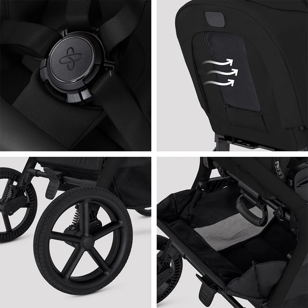 Silver Cross Breez Stroller - Onyx - Image 4