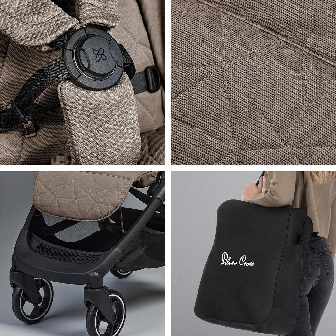 Silver Cross Clic 2 Compact Stroller - Cobble - Image 4
